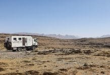 bakkie between the mountains