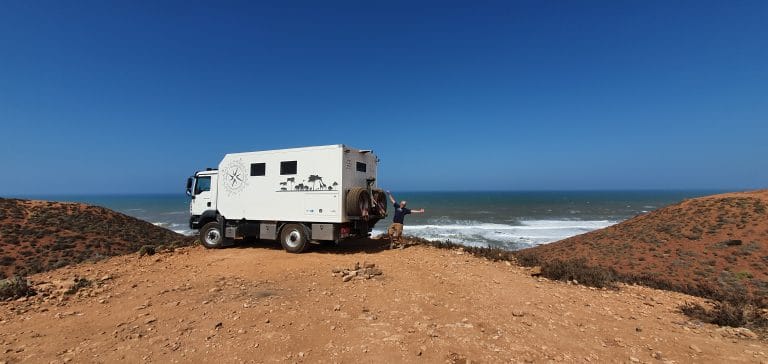 bakkie at the sea