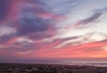Sunset tan tan plage